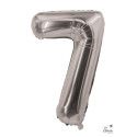 Ballon Aluminium Chiffre 0 30 cm Argent