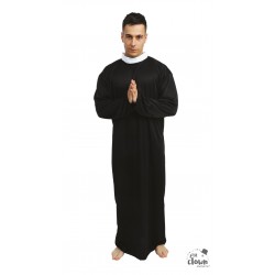 Déguisement Curé Prêtre Homme Noir - Costume prêtre homme religion The Duck
