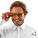 Lunettes Rockeur Adulte Or - Déguisement Elvis Adulte Rock N Roll - Costume rockeur adulte The Duck