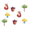 Confetti de table  animaux de la forêt  lot de 40 Cam et Léon