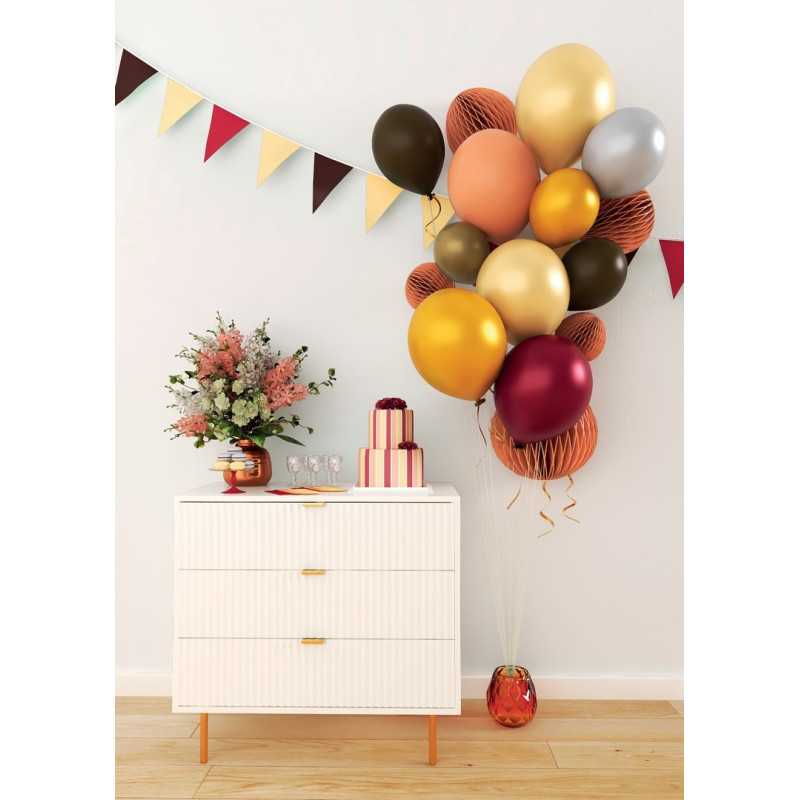 Ballon Ø 30 cm  moka  lot de 10