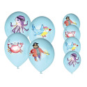 Ballon Ø 30 cm  pirates  lot de 8