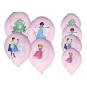 Ballon Ø 30 cm  princesses  lot de 8 Cam et Léon