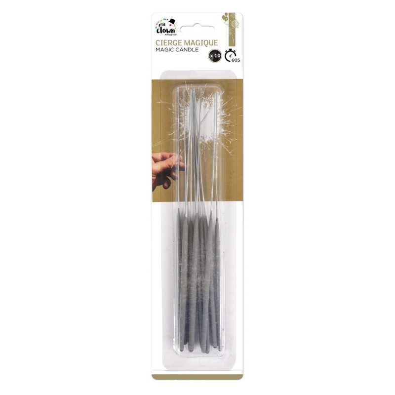 Cierge magique  28 cm  lot de 10  F1 PtitClown