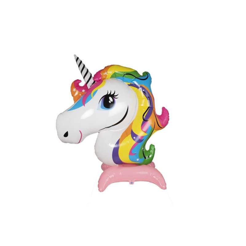 Ballon géant  tête de licorne  à poser