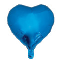 Ballon aluminium cœur  bleu