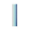 Bougie pailletée  bleus  14,5cm  lot de 24 Cam et Léon