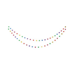 Guirlande étoiles  multicolore  5m Cam et Léon
