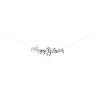 Guirlande Happy Birthday  argent  2,5m Cam et Léon