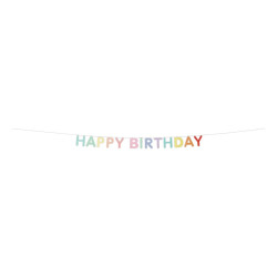 Guirlande Happy Birthday  multicolore  2,5m Cam et Léon