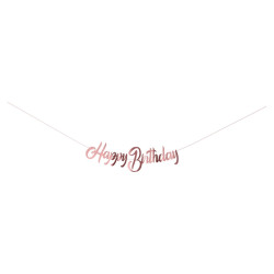 Guirlande Happy Birthday  rose gold  2,5m Cam et Léon