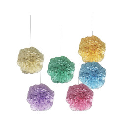 Pompons à suspendre  pastel   30CM   lot de 6 Cam et Léon