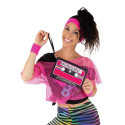 Pochette retro cassette rose fluo PtitClown