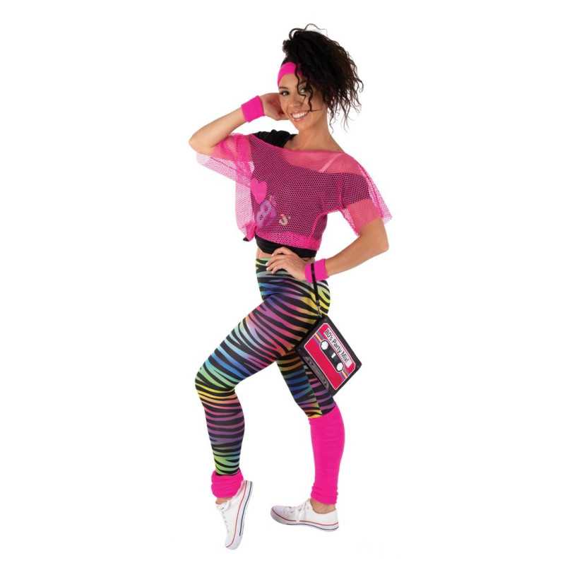 Pochette retro cassette rose fluo PtitClown