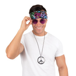 Set hippie homme  adulte  taille unique PtitClown