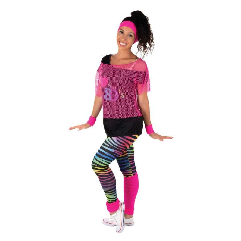 Tshirt résille rose fluo adulte taille unique PtitClown