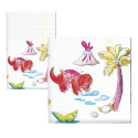 Serviette  dinosaures  lot de 20