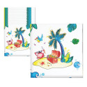 Serviette pirates lot de 20 Cam et Léon