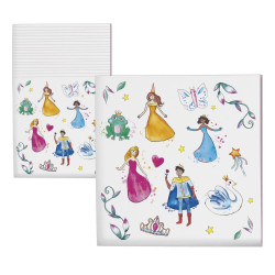 Serviette  princesses  lot de 20 Cam et Léon