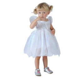 Robe princesse étoile  enfant  blanc  3/4 ans