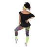 Set legging années 80  jaune fluo  adulte  taille unique PtitClown