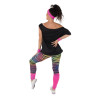 Set legging années 80  rose fluo  adulte  taille unique PtitClown