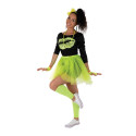 Set tutu années 80  jaune fluo  adulte  taille unique