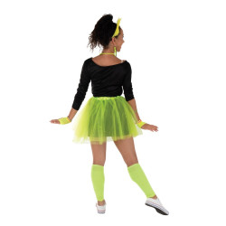 Set tutu années 80  jaune fluo  adulte  taille unique PtitClown