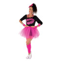 Set tutu années 80  rose fluo  adulte  taille unique