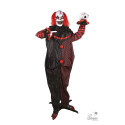 Clown à double tête - animé, sonore, lumineux - 180cm