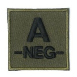 Ecusson Groupe Sanguin Dos Auto-Agrippant Dca France - Tenue militaire écusson sanguin tactique Quaerius