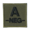 Ecusson Groupe Sanguin Dos Auto-Agrippant Dca France - Tenue militaire écusson sanguin tactique Quaerius