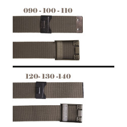 Ceinturon BW Toile Vert VA - Ceinturon Style Militaire Quaerius 