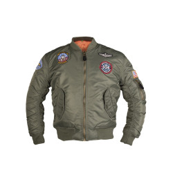Blouson Enfant MA1 Avec Badges - Veste Enfant Aviateur Quaerius