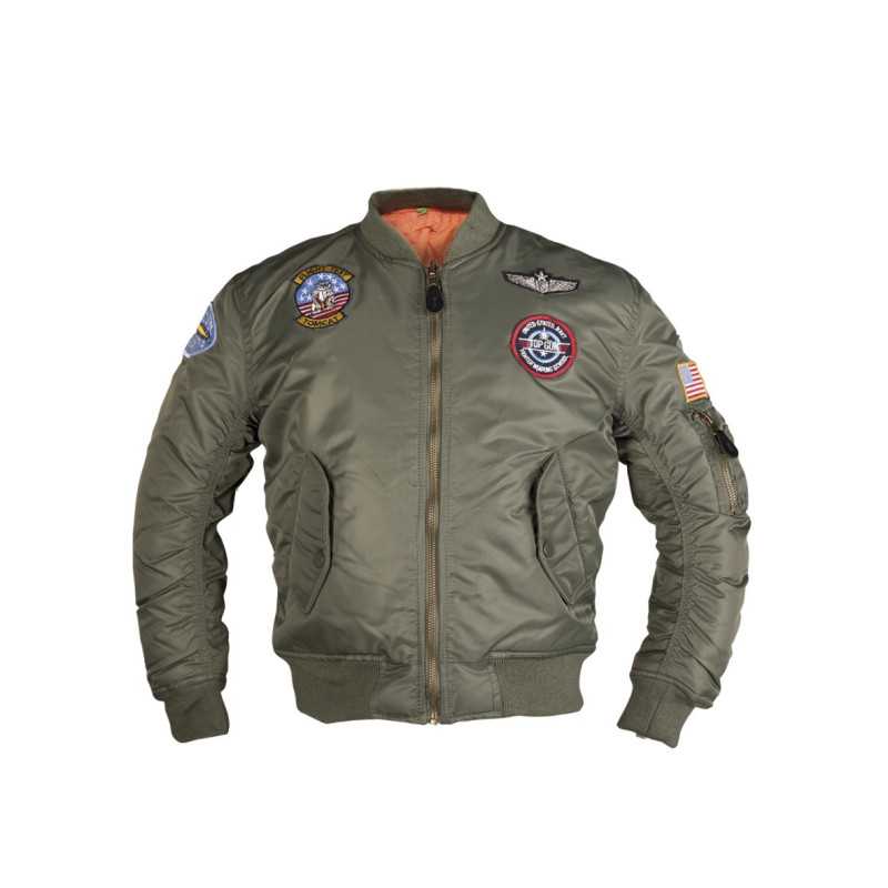 Blouson Enfant MA1 Avec Badges - Veste Enfant Aviateur Quaerius