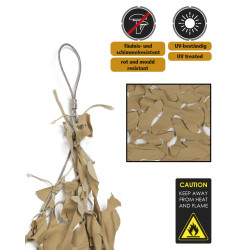 Voile Ombrage en Filet Camouflage Broadleaf Mil Tec - Filet Quaerius