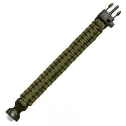 Bracelet Paracorde Boucle en Plastique avec Boussole 101 Inc - Bracelet Paracorde Boucle avec Boussole Quaerius