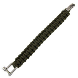 Bracelet Paracorde Manille Métallique Ajustable 101 Inc - Bracelet Paracorde Manille Métallique Ajustable Quaerius