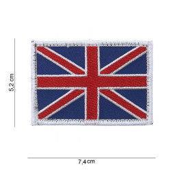 Patch Tissu Drapeau Royaume-Uni Bordures Blanches Velcro 101 Incorporated - Accueil sur Quaerius.com - Vêtements mili