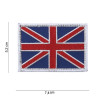 Patch Tissu Drapeau Royaume-Uni Bordures Blanches Velcro 101 Incorporated - Accueil sur Quaerius.com - Vêtements mili