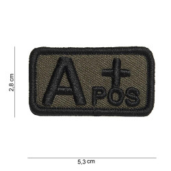 Patch Tissu Groupe Sanguin A + Positif Vert 101 Incorporated - Accueil sur Quaerius.com - Vêtements militaire et Equi
