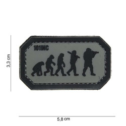 Patch 3D PVC Airsoft Evolution Gris et Noir 101 Incorporated - Accueil sur Quaerius.com - Vêtements militaire et Equi