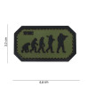 Patch 3D PVC Airsoft Evolution Vert et Noir