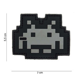Patch 3D PVC Space Invader Gris 101 Incorporated - Accueil sur Quaerius.com - Vêtements militaire et Equipements de S