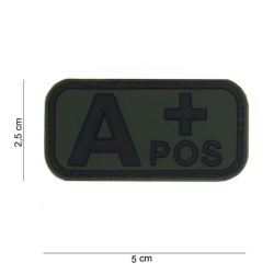 Patch 3D PVC Groupe Sanguin A + Positif Vert 101 Incorporated - Accueil sur Quaerius.com - Vêtements militaire et Equ