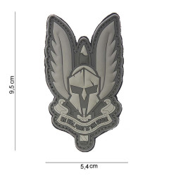 Patch 3D PVC Spartan Gris 101 Incorporated - Accueil sur Quaerius.com - Vêtements militaire et Equipements de Sécurit