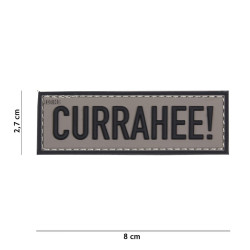 Patch 3D PVC Currahee! Gris 101 Incorporated - Accueil sur Quaerius.com - Vêtements militaire et Equipements de Sécur