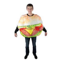 Déguisement de burger beige adulte - costume big mac homme The Duck