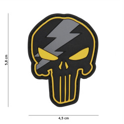 Patch 3D PVC Punisher Eclair Jaune 101 Incorporated - Accueil sur Quaerius.com - Vêtements militaire et Equipements d