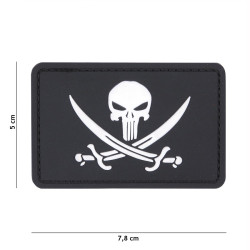 Patch 3D PVC Punisher Pirate Noir 101 Incorporated - Accueil sur Quaerius.com - Vêtements militaire et Equipements de